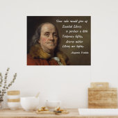 Benjamin Franklin Liberty Poster (Küche)