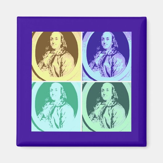 Benjamin Franklin Magnet (Vorne)