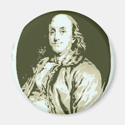 Benjamin Franklin Magnet (Vorne)