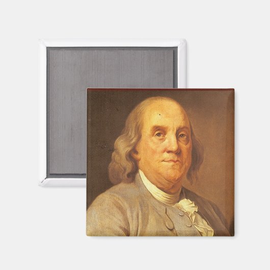 Benjamin Franklin Magnet (Vorderseite/Rückseite)