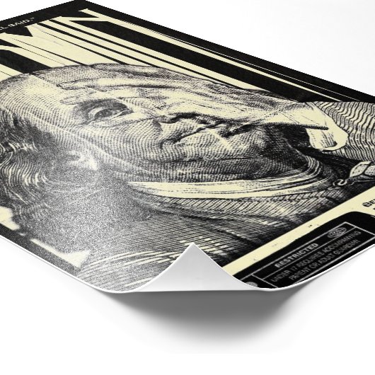 Benjamin Franklin Motivationsposter Fotodruck (Ecke)