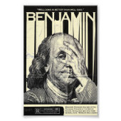 Benjamin Franklin Motivationsposter Fotodruck (Vorne)