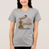 Benjamin Franklin Motto athletik grau Tri-Blend Shirt (Vorderseite)