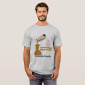 Benjamin Franklin Motto grau T-Shirt (Vorne ganz)