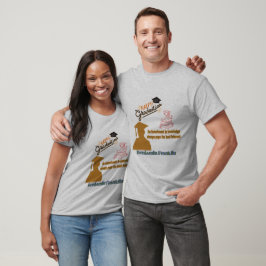 Benjamin Franklin Motto grau T-Shirt