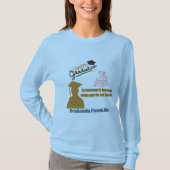 Benjamin Franklin Motto hellblau T-Shirt (Vorderseite)
