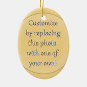 Benjamin Franklin Pop Art Style Keramik Ornament (Hinten)