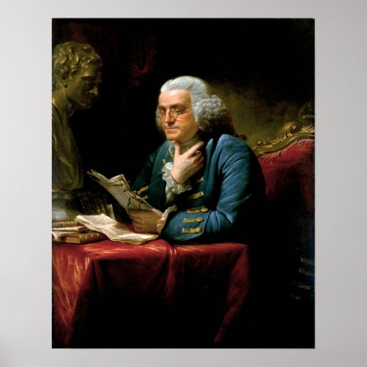 Benjamin Franklin Portrait Poster (Vorne)