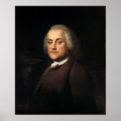 BENJAMIN FRANKLIN Portrait von Benjamin Wilson Poster (Vorne)