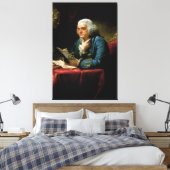 Benjamin Franklin Portrait von David Martin 1767 Leinwanddruck (Insitu (Schlafzimmer))