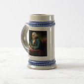 Benjamin Franklin-Porträt durch David Martin 1767 Bierglas (Vorderseite Links)