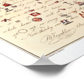 Benjamin Franklin Poster (Ecke)