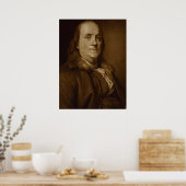 Benjamin Franklin Poster (Küche)