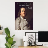 Benjamin Franklin Poster (Heimbüro)