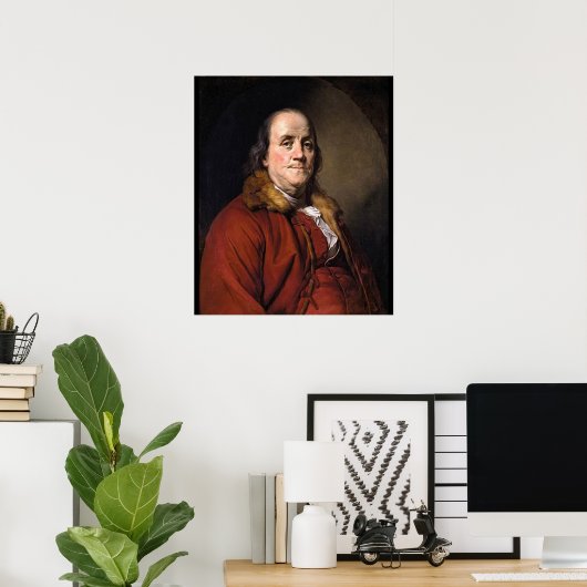 Benjamin Franklin Poster (Heimbüro)