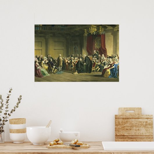 Benjamin Franklin Poster (Küche)