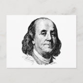 Benjamin Franklin Postkarte (Vorderseite)