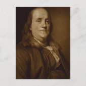 Benjamin Franklin Postkarte (Vorderseite)