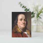 Benjamin Franklin Postkarte (Stehend Vorderseite)