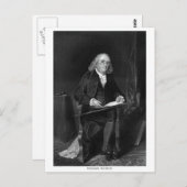 Benjamin Franklin Postkarte (Vorne/Hinten)