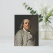 Benjamin Franklin Postkarte (Stehend Vorderseite)