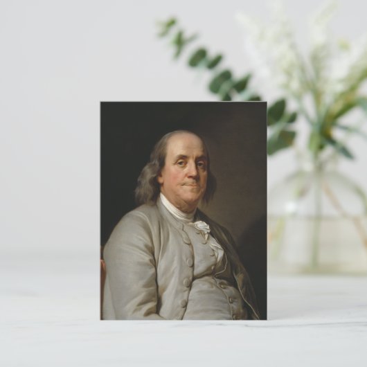 Benjamin Franklin Postkarte (Stehend Vorderseite)
