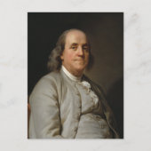 Benjamin Franklin Postkarte (Vorderseite)