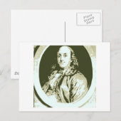 Benjamin Franklin Postkarte (Vorne/Hinten)