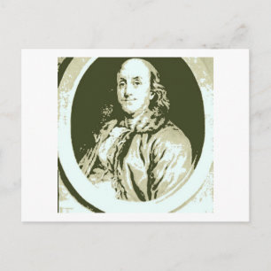 Benjamin Franklin Postkarte