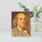Benjamin Franklin Postkarte (Stehend Vorderseite)