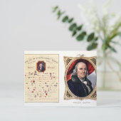 Benjamin Franklin Postkarte (Stehend Vorderseite)
