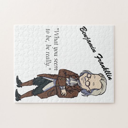 Benjamin Franklin Quote History Puzzle (Horizontal)