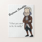 Benjamin Franklin Quote History Puzzle (Vertikal)