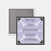 Benjamin Franklin Quote Magnet (Vorderseite/Rückseite)