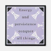 Benjamin Franklin Quote Magnet (Vorne)