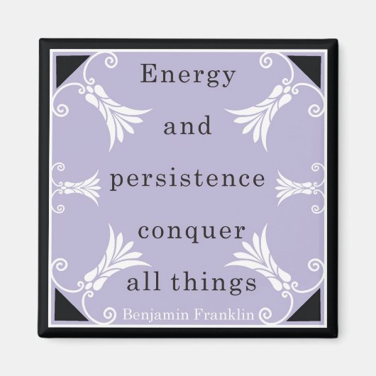 Benjamin Franklin Quote Magnet (Vorne)