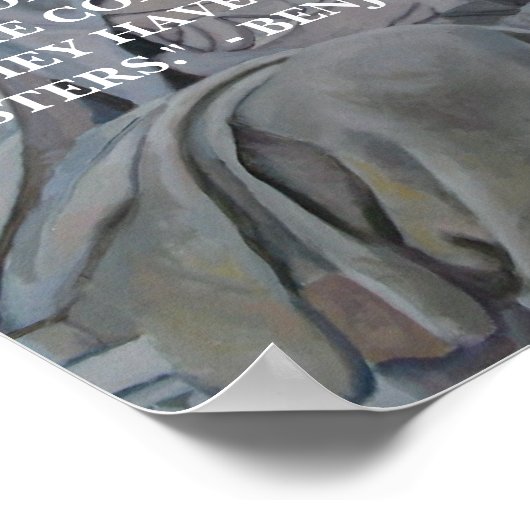 BENJAMIN FRANKLIN QUOTE - POSTER (Ecke)