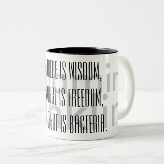 Benjamin Franklin Quote TTM Zweifarbige Tasse (VorderseiteRechts)