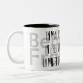 Benjamin Franklin Quote TTM Zweifarbige Tasse (Links)
