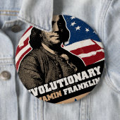 Benjamin Franklin-Revolutionärs-Knopf Button (Beispiel)