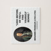 Benjamin Franklin schauen, bevor Sie sich selbst f Puzzle (Vertikal)
