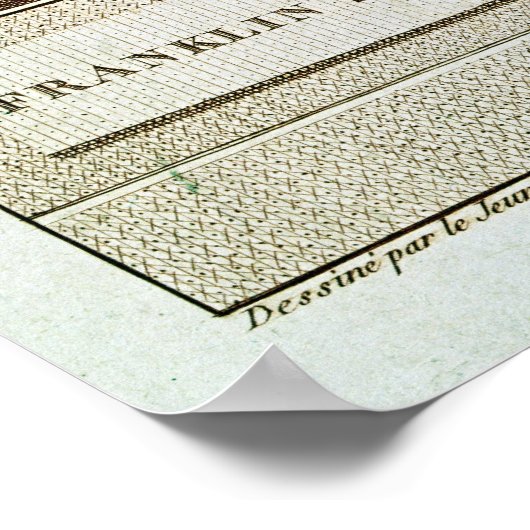 Benjamin Franklin stellt seine Opposition vor Poster (Ecke)