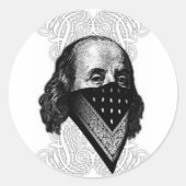 Benjamin Franklin Sticker (Vorderseite)