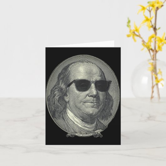 Benjamin Franklin The Benjamin Its All About Karte (Gelbe Blume)