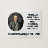 Benjamin Franklin Three Dinge Extrem Hard Puzzle (Horizontal)