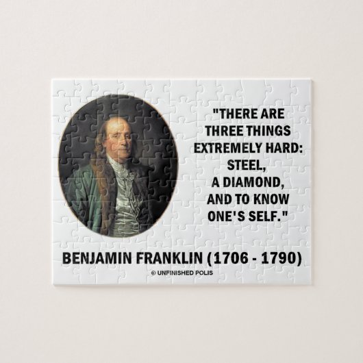 Benjamin Franklin Three Dinge Extrem Hard Puzzle (Horizontal)