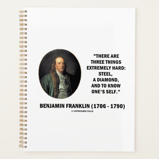 Benjamin Franklin Three Dinge Extrem Hard Qte Planer (Vorderseite)