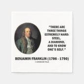 Benjamin Franklin Three Dinge Extrem Hard Serviette (Vorderseite)