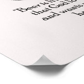 Benjamin Franklin und Zitat über Bier Poster (Ecke)