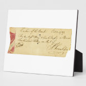 Benjamin Franklin Unterzeichnete Karo 2. Oktober 1 Fotoplatte (Seite)